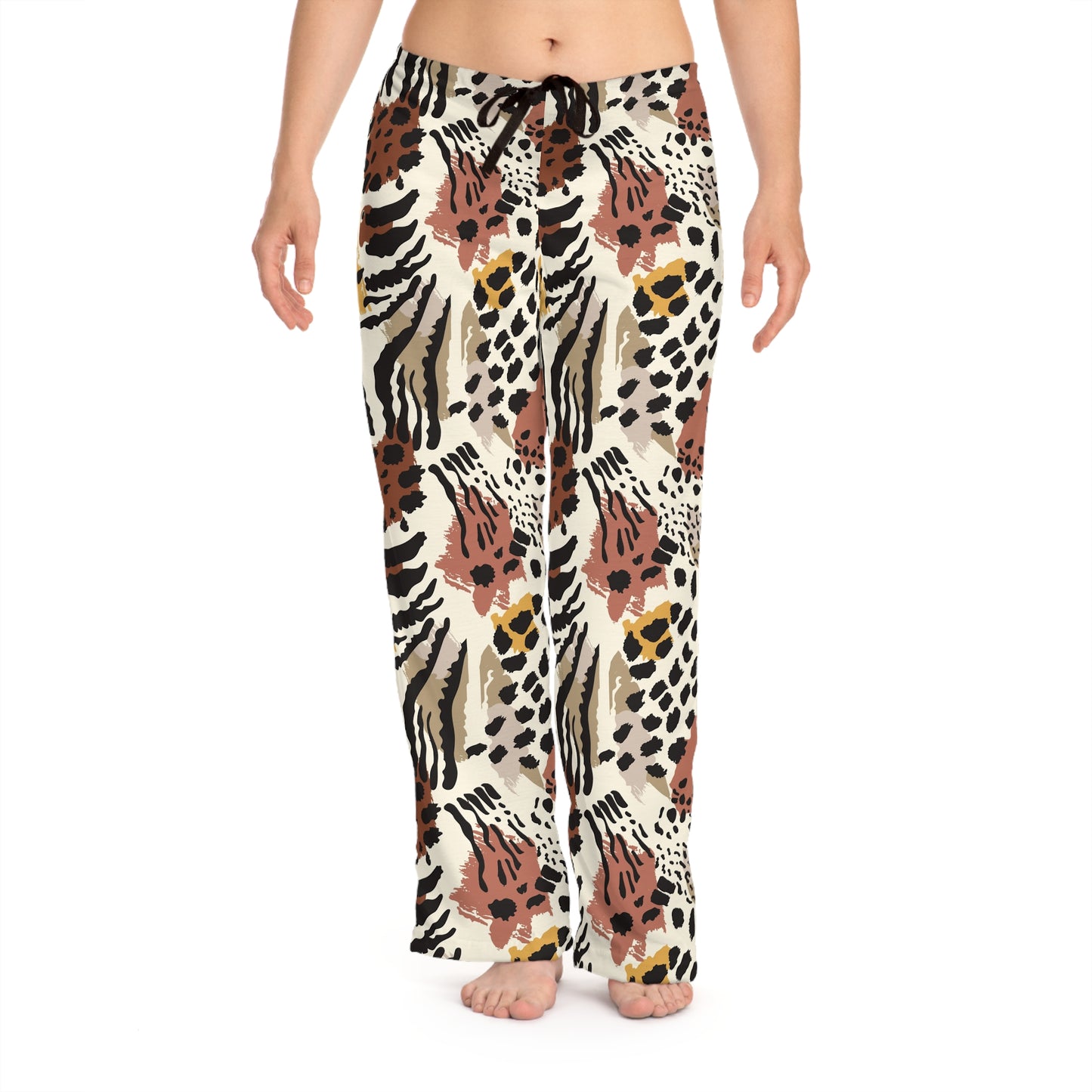 Women's Animal Print Pajama Pants — Cozy Boho Lounge Sleepwear