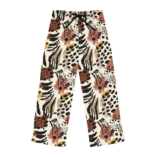 Women's Animal Print Pajama Pants — Cozy Boho Lounge Sleepwear